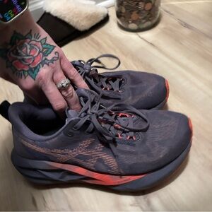 Purple ASICS nova blast running Sneakers